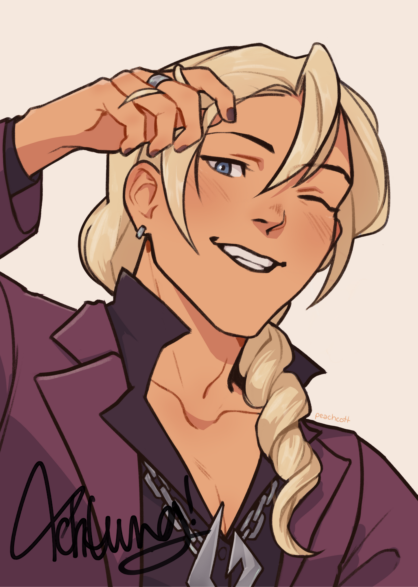 ace attorney autograph prints