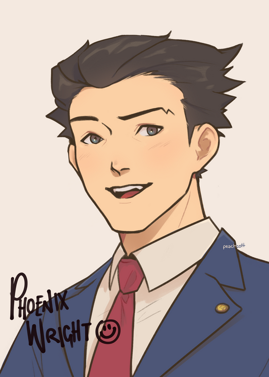 ace attorney autograph prints