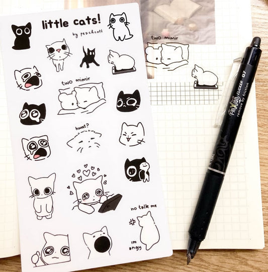 little cats stickersheet