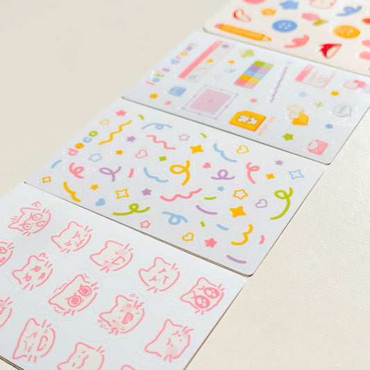 playful mini stickersheets