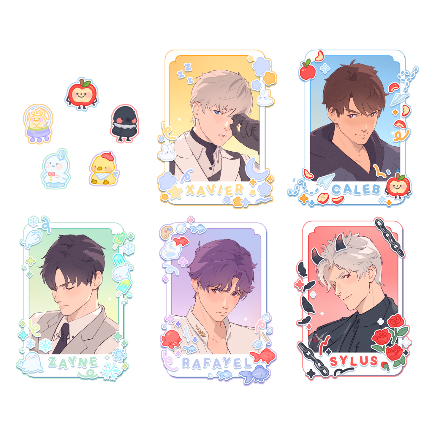 lads photocards & stickers