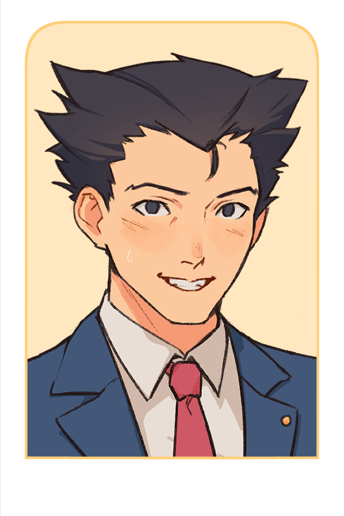 ace attorney photocards & stickers