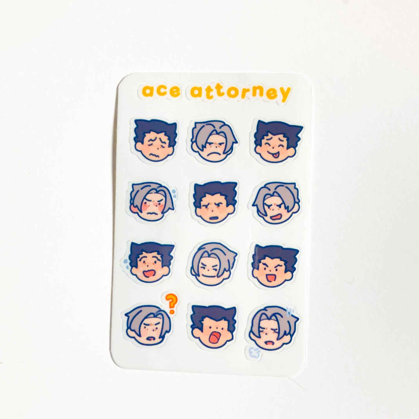 ace attorney mini stickersheet