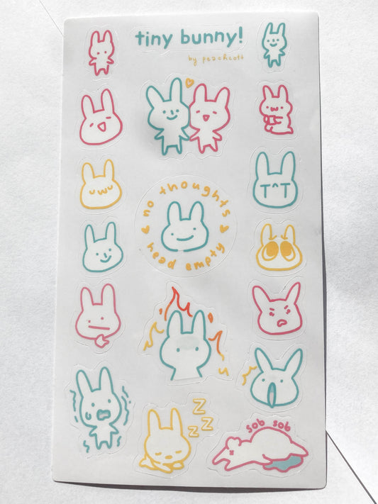 tiny bunny stickersheet