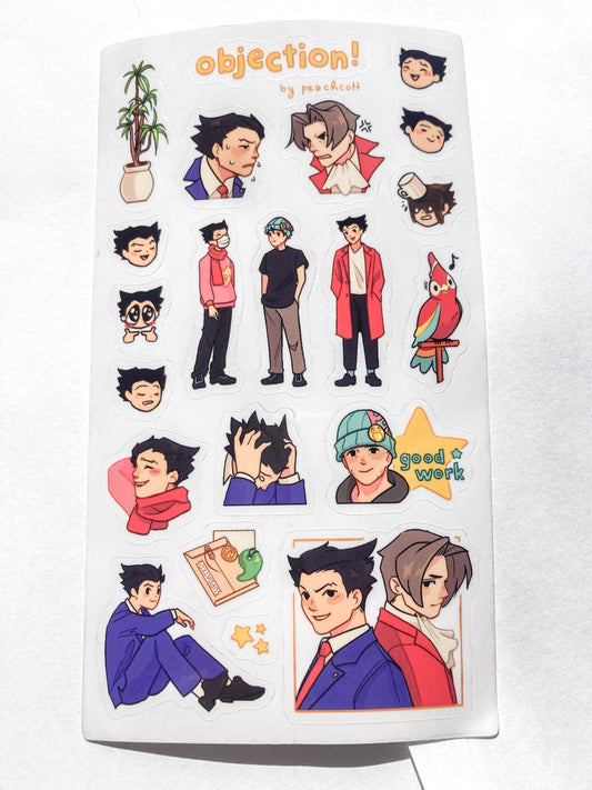 ace attorney stickersheet