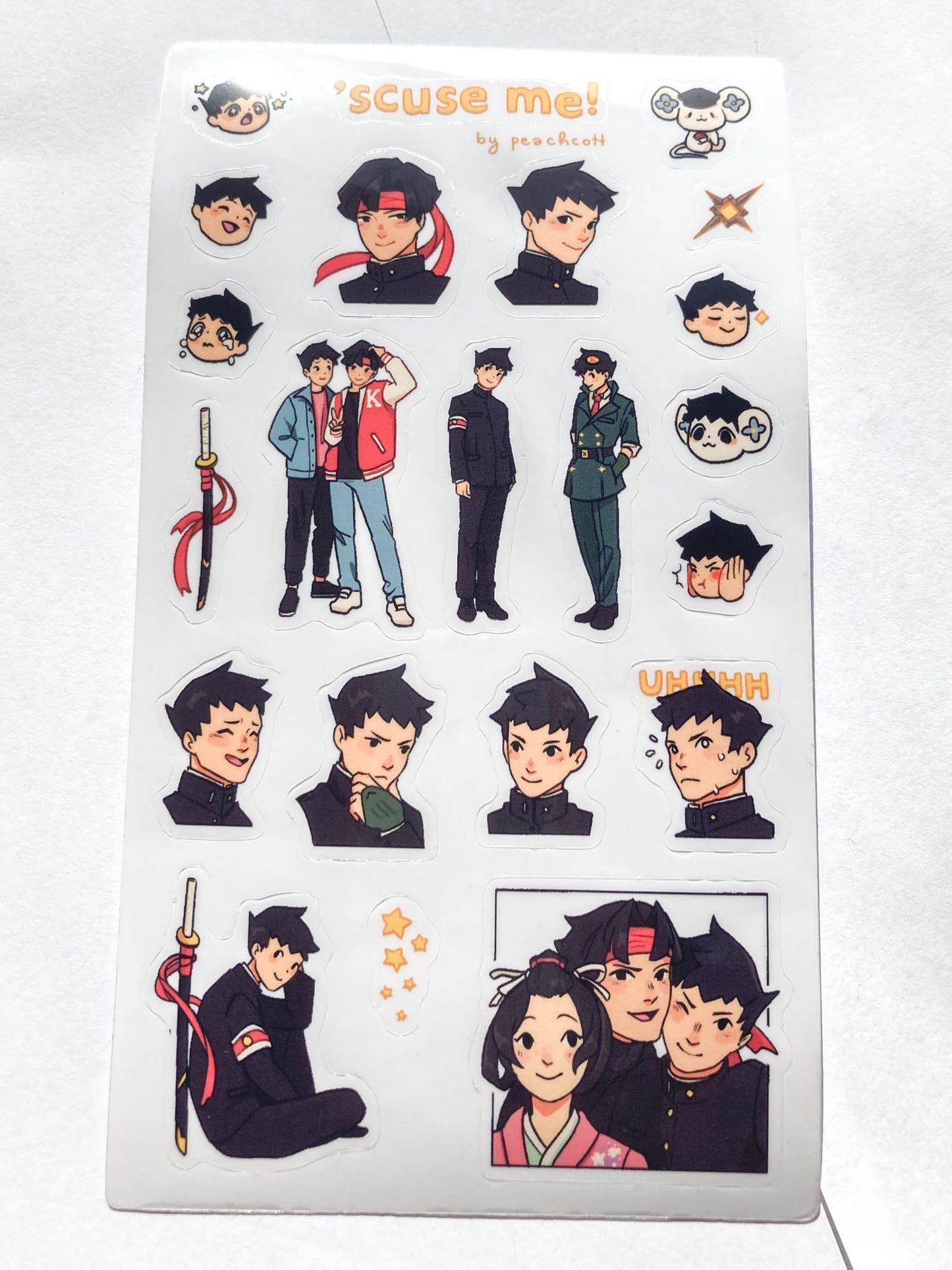 ace attorney stickersheet