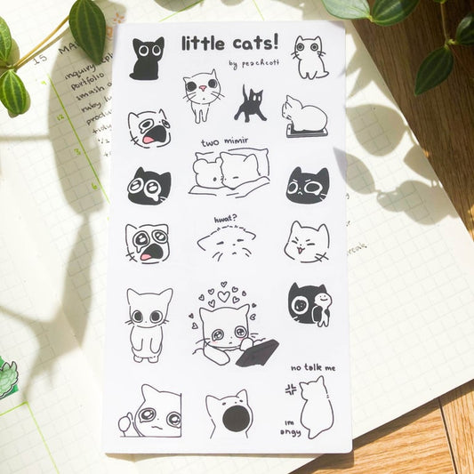 little cats stickersheet