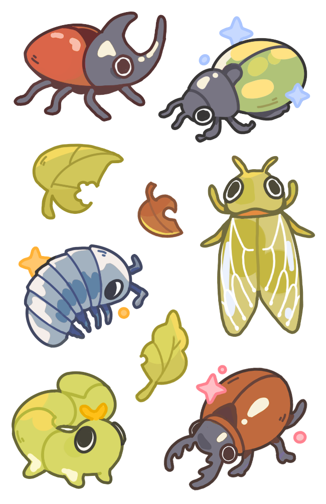 touch grass! mini stickersheets