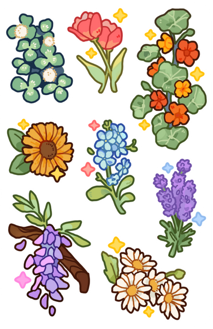 touch grass! mini stickersheets