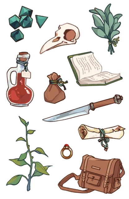 touch grass! mini stickersheets