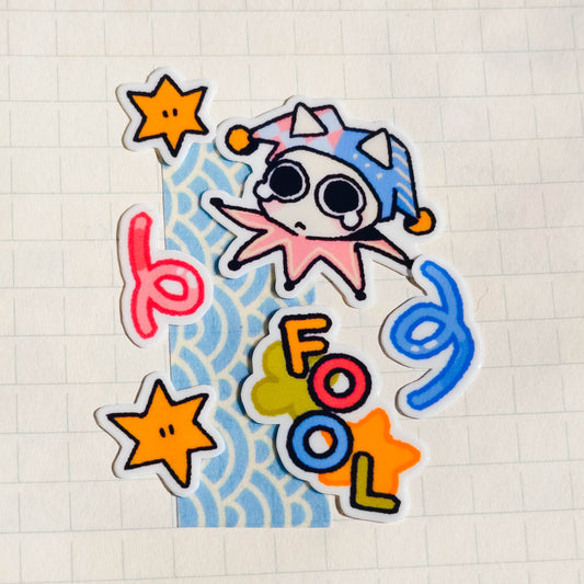 clown mini stickersheet