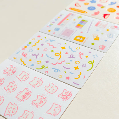 playful mini stickersheets