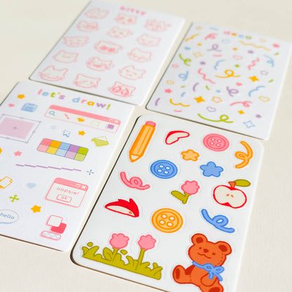 playful mini stickersheets