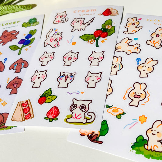 cuties sticker sheets