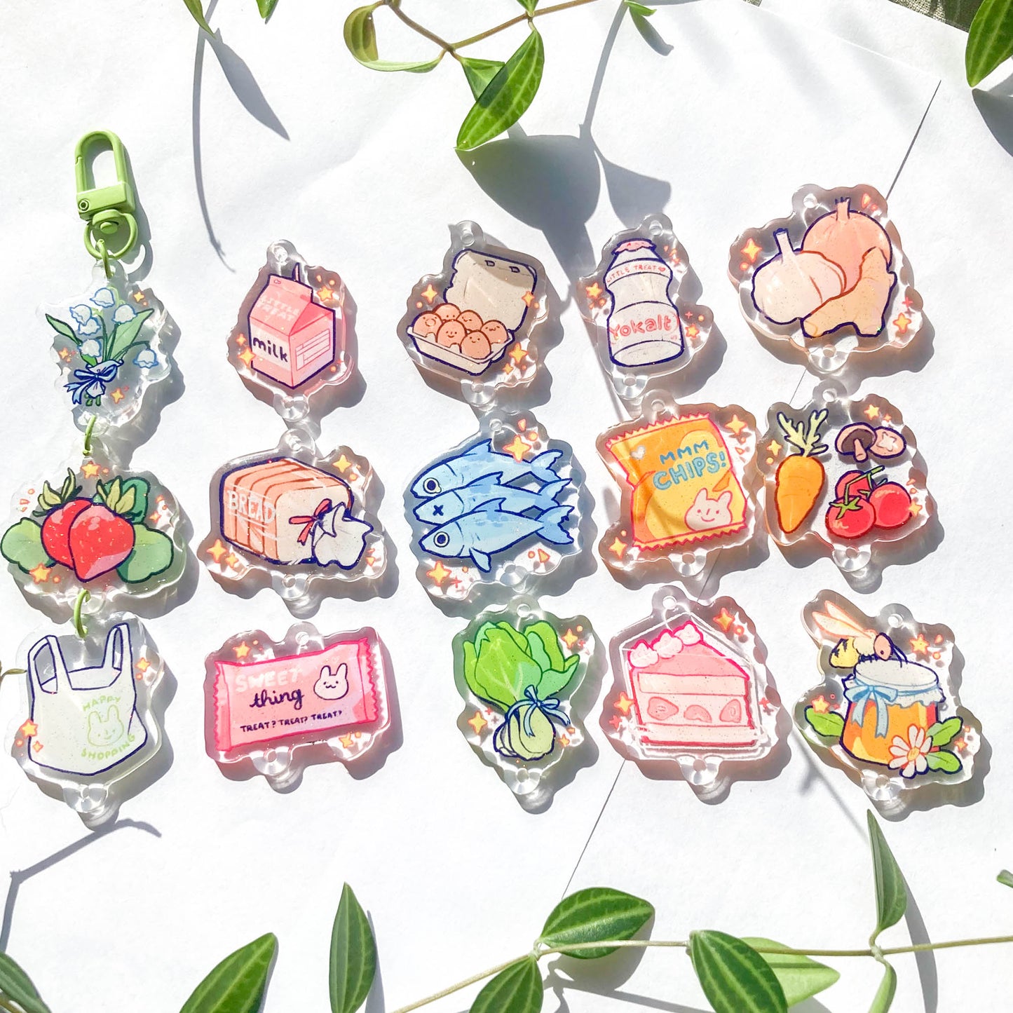 custom grocery charms