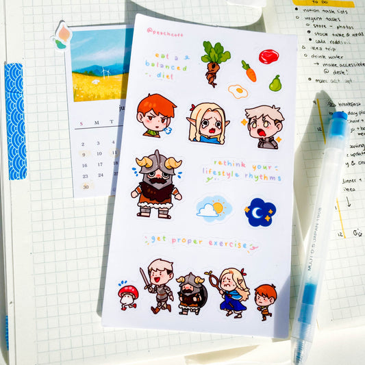 dunmeshi stickersheet