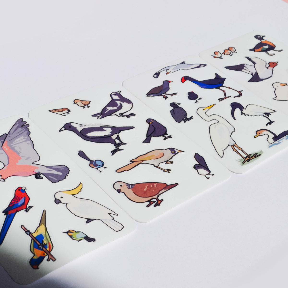 australian birdies mini stickersheets