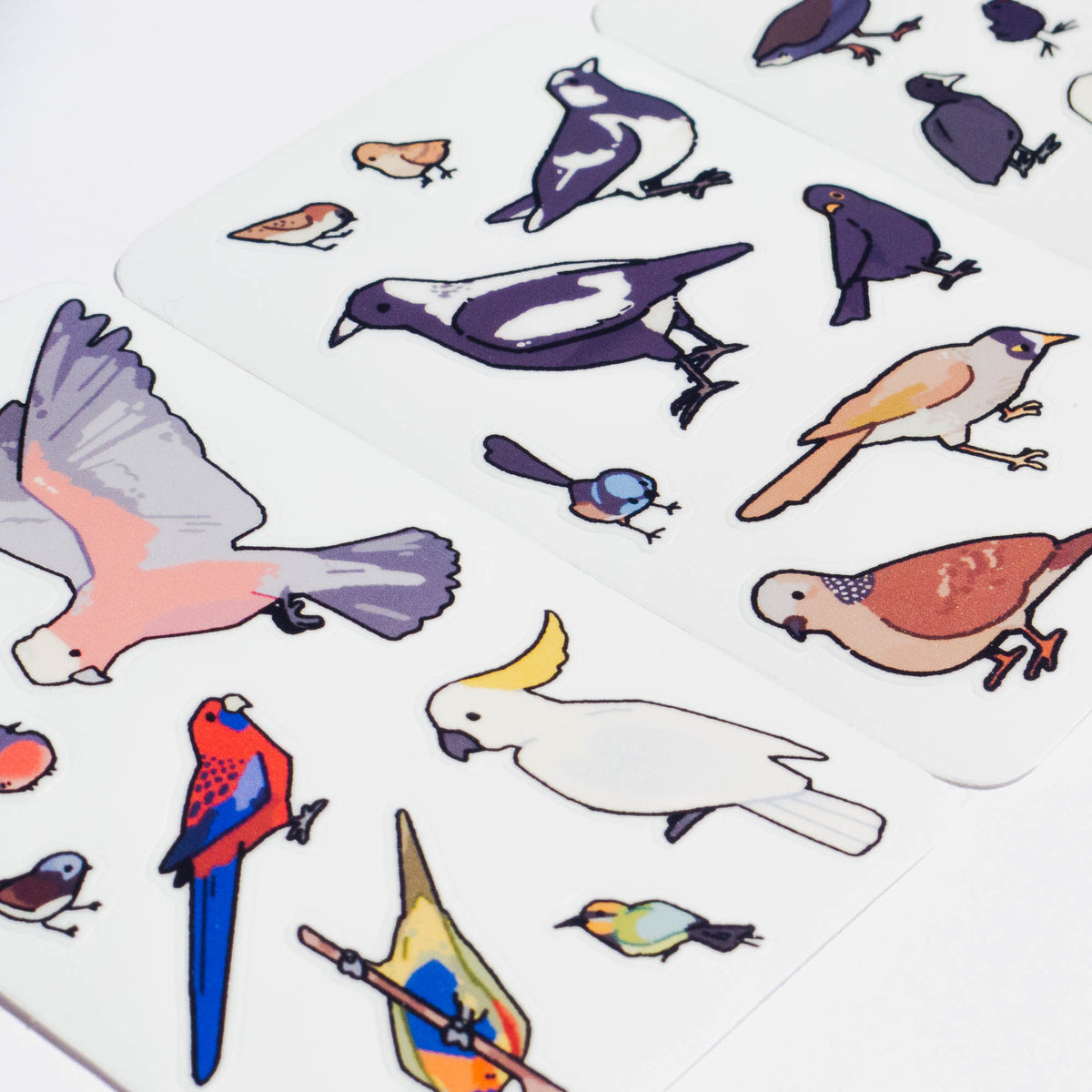 australian birdies mini stickersheets