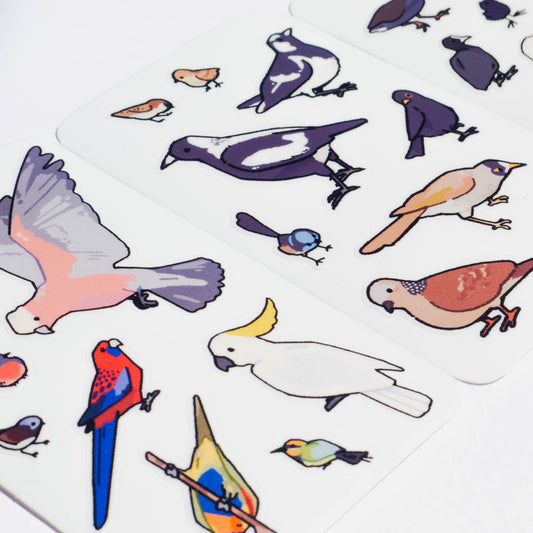 australian birdies mini stickersheets