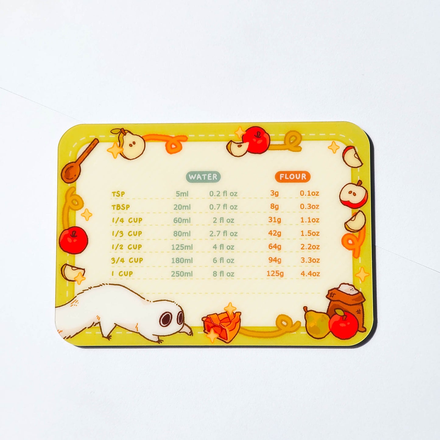 PRE-ORDER ✦ brushbuddy conversion chart magnet